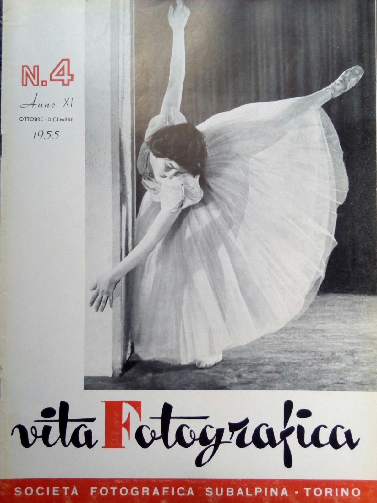 Vita Fotografica Anno XI n^ 4 ottobre-dicembre 1955 Cover: L.Martinengo