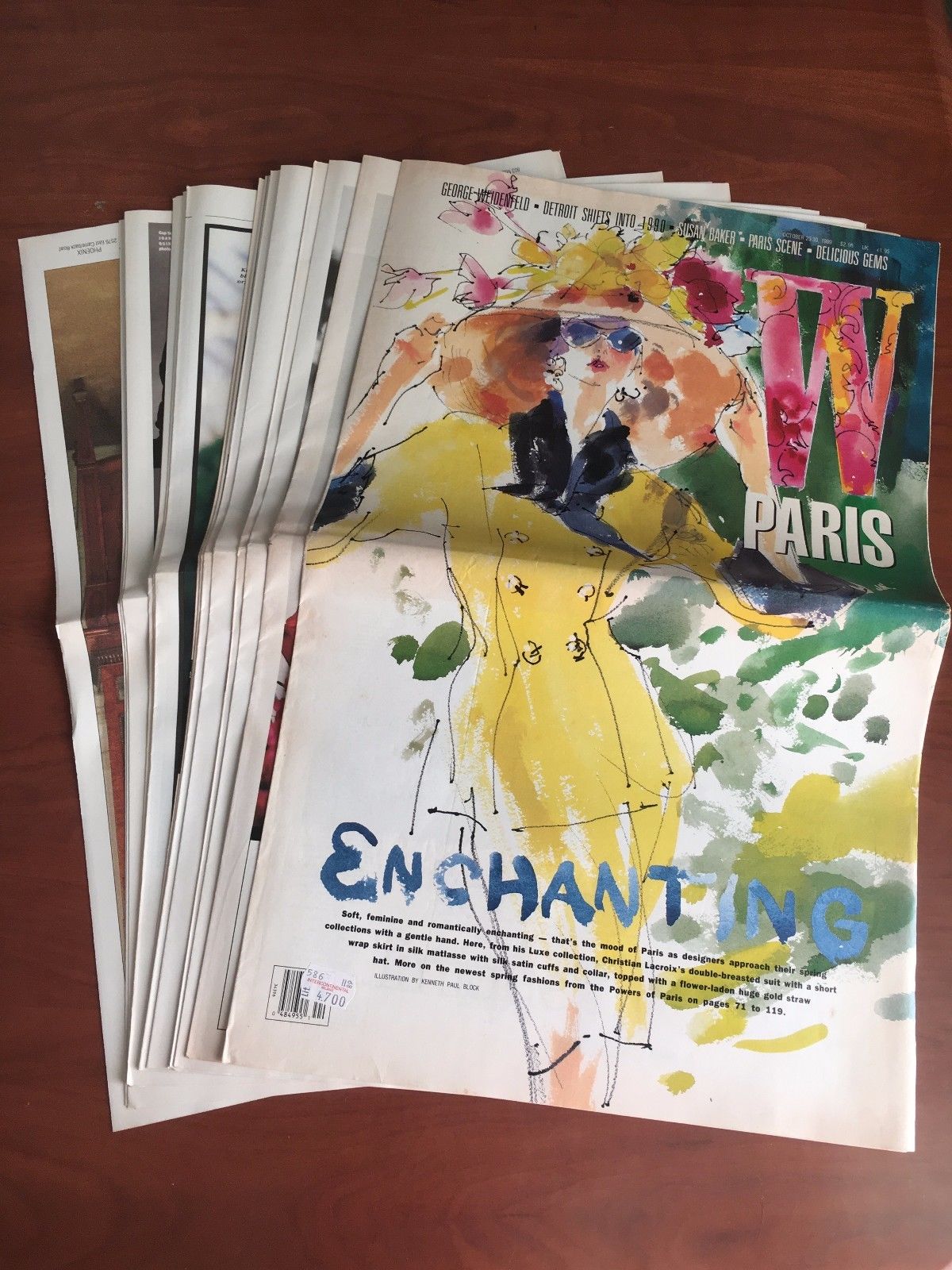 W October 23-30, 1989 Cover Paris Enchanting - E22279