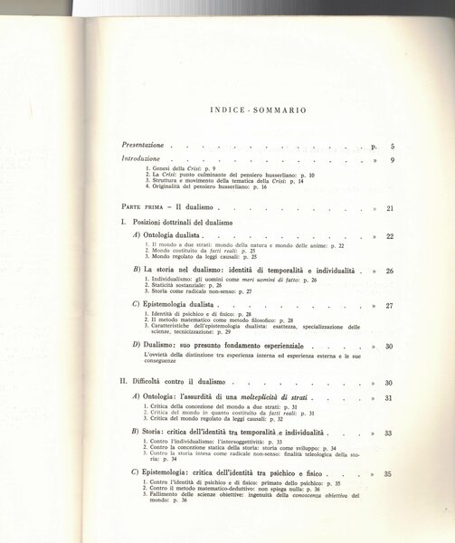 Ontologia trascendentale e antropologia in Edmond Husserl