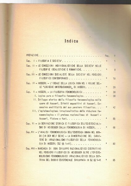 La fenomenologia di Husserl e il pensiero contemporaneo