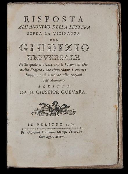 Risposta allanonimo della lettera sopra la vicinanza del giudizio universale …