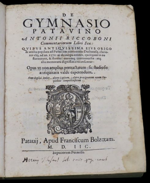 De Gymnasio Patavino commentariorum libri sex : quibus antiquissima eius …