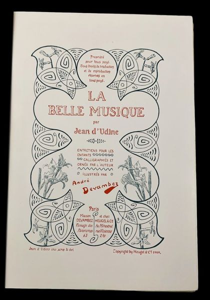 La belle musique. Entretiens pour les enfants. Calligraphiés et ornés …