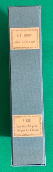 S. Di Giacomo: scritti inediti e rari, F. Flora: nuova …