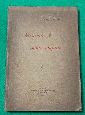 Minima et paulo majora,