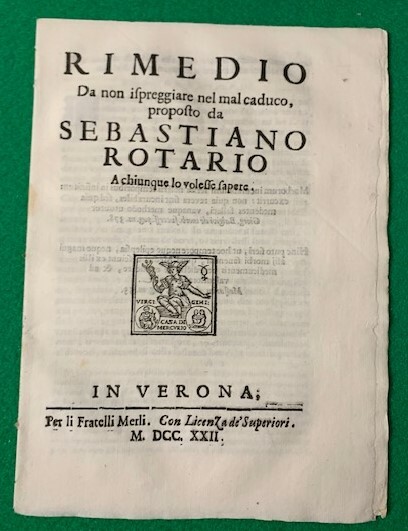 Rimedio da non ispreggiare nel malcaduco proposto da Sebastiano Rotario …