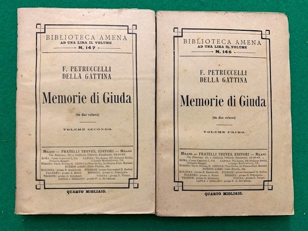 Memorie di Giuda, Volume Primo - Secondo