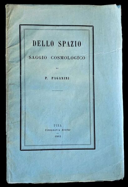 Dello Spazio saggio cosmologico,