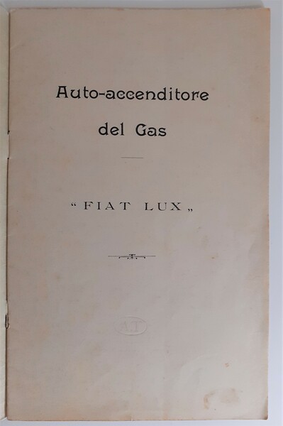 Auto-accenditore del Gas "FIAT LUX"