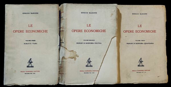 Le opere economiche. Volume primo: Scritti Vari; Volume secondo: Principi …