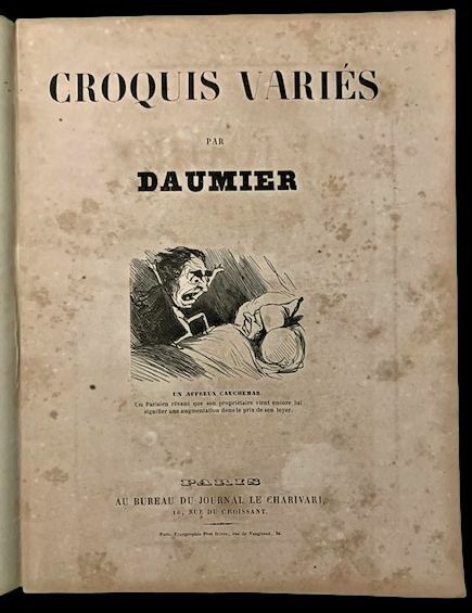 Croquis Varies par Daumier, Un franc.