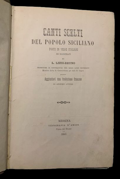 Canti scelti del popolo siciliano posti in versi italiani ed …