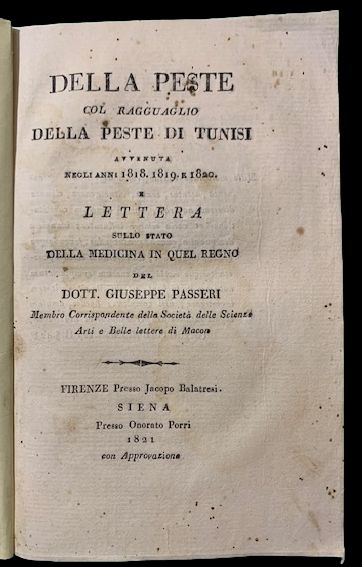 Delle Peste col ragguaglio della Peste di Tunisi avvenuta negli …