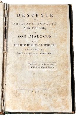 Descente De Philippe Egalite aux enfers et son dialogue avec …
