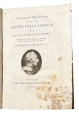 I Principj del gusto ossia Saggio sulla Critica di Alessandro …