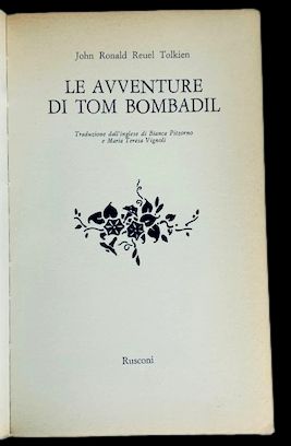 Le avventure di Tom Bombadil, traduzione dall'inglese di Bianca Pitzorno …