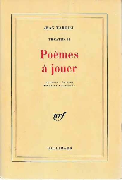 Théâtre II : Poèmes à jouer,