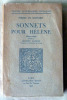 Sonnets pour Hélène. Edition critique publiée par Jacques Lavaud.