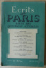 Ecrits de Paris. Revue des Questions Actuelles, N°54 avril 1949.