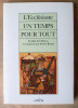 Un Temps pour tout. Traduit de l'hébreu par Ernest Renan.