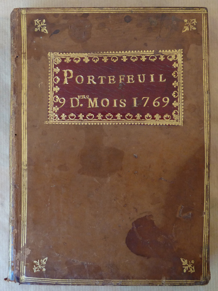 "Portefeuille, 9 Derniers Mois de 1769." Manuscrit. Les Comptes de …