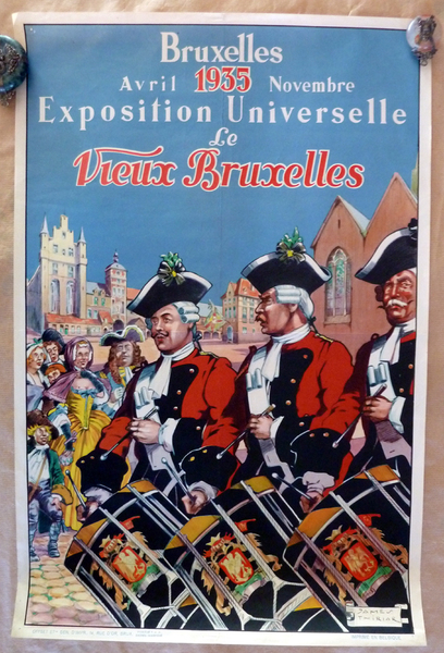 Affiche de L'Eposition Universelle de Bruxelles; Avril à Novembre 1935. …