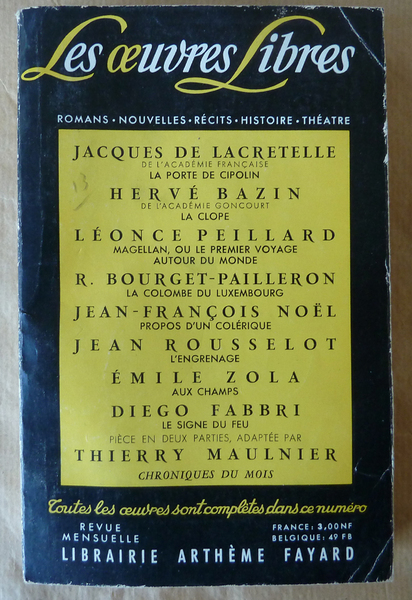 Les Oeuvres Libres. N°177.