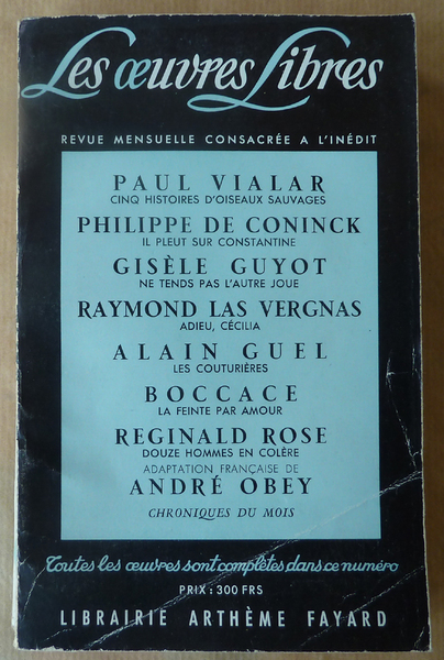 Les Oeuvres Libres N°150.