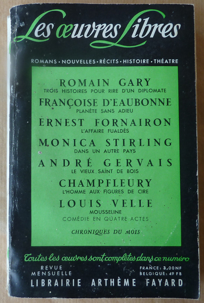 Les Oeuvres Libres N°166.