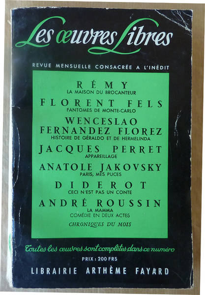 Les Oeuvres Libres N°133.