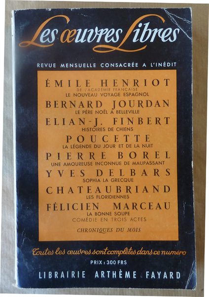 Les Oeuvres Libres N°151.