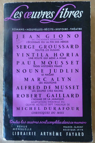 Les Oeuvres Libres N°176.