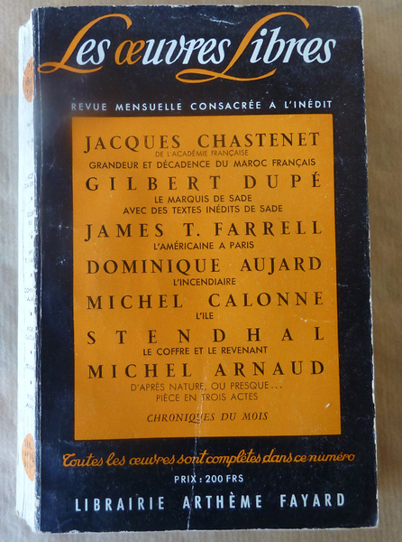 Les Oeuvres Libres N°136.