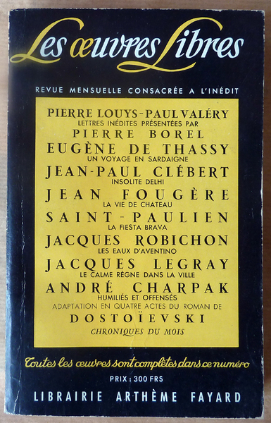 Les Oeuvres Libres. N°147.