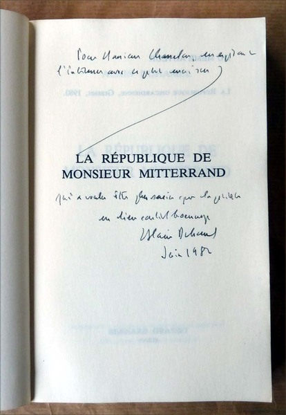 La république de M. Mitterrand;