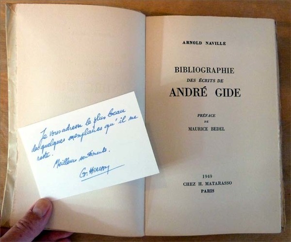 Bibliographie des Ecrits de André Gide.