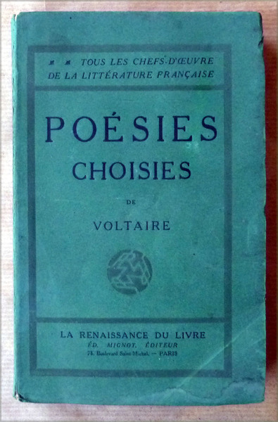 Poésies Choisies de Voltaire.