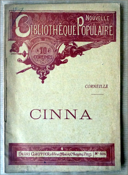 Cinna. De la "Nouvelle Bibliothèque Populaire".