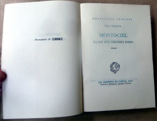 Montociel Rajah aux Grandes Indes.