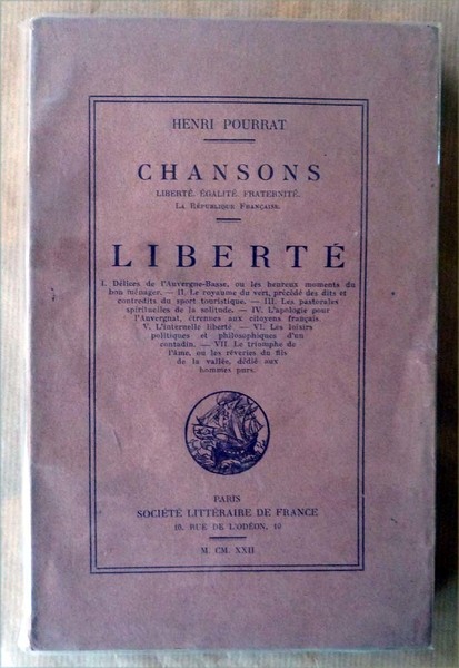 Liberté. I. Délices de l'Auvergne Basse, ou les heureux moments …