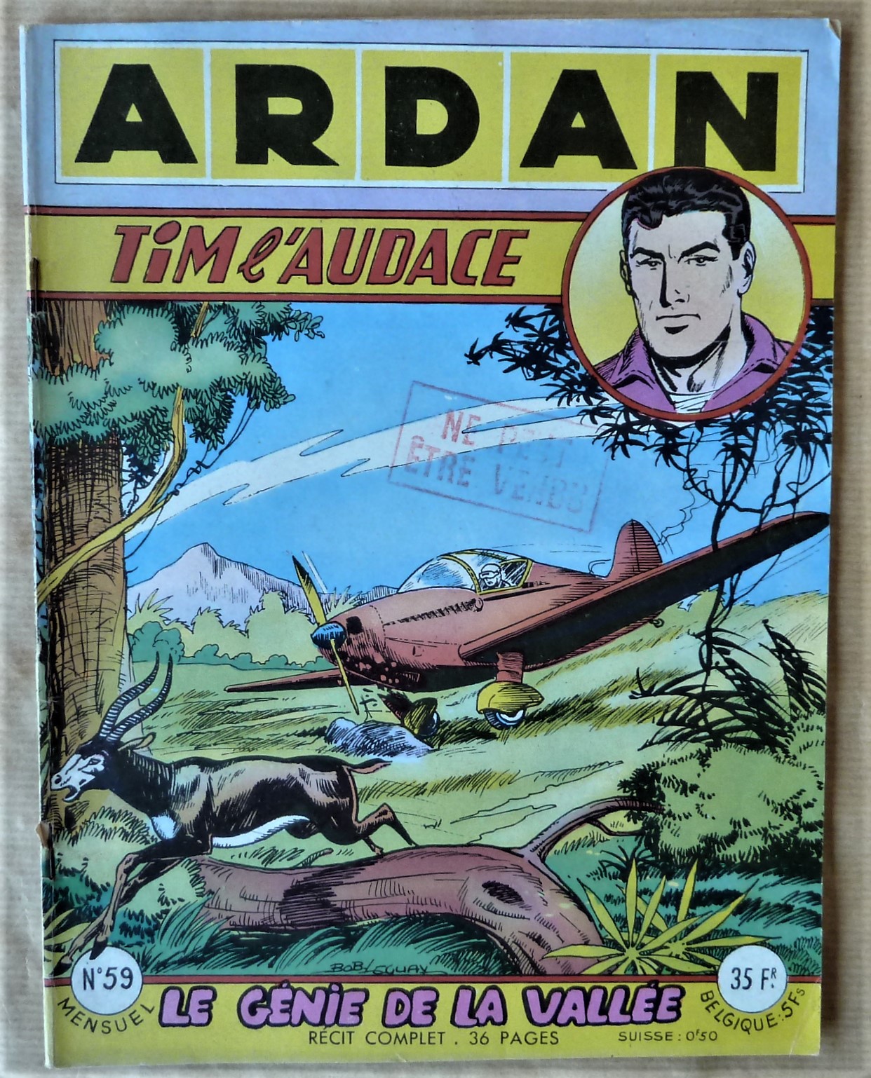 Ardan. Tim L'Audace. N°59. "Le Génie de La vallée".