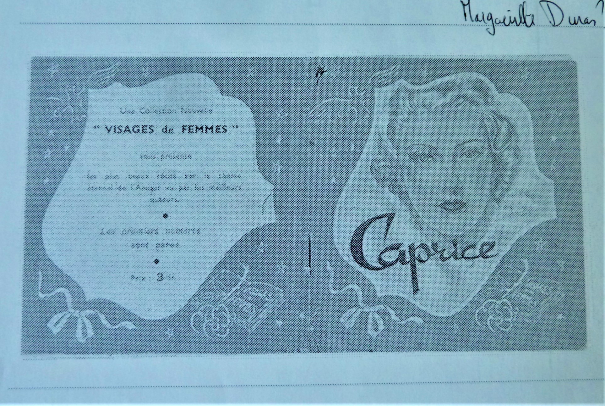 Caprice. Collection "Visages de Femmes" . Photocopie d'un roman populaire …