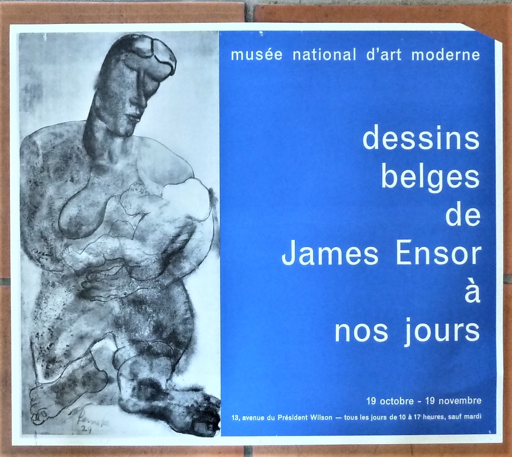 Dessins Belges de James Ensor à nos jours; une affiche …