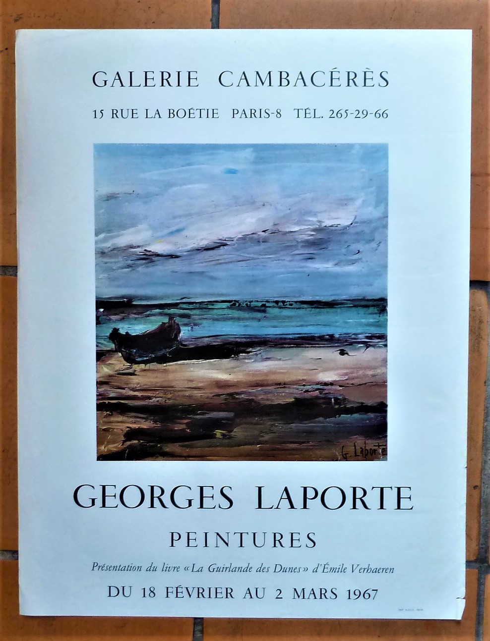 Georges Laporte. Affiche éditée à l'occasion de l'exposition "Georges Laporte …