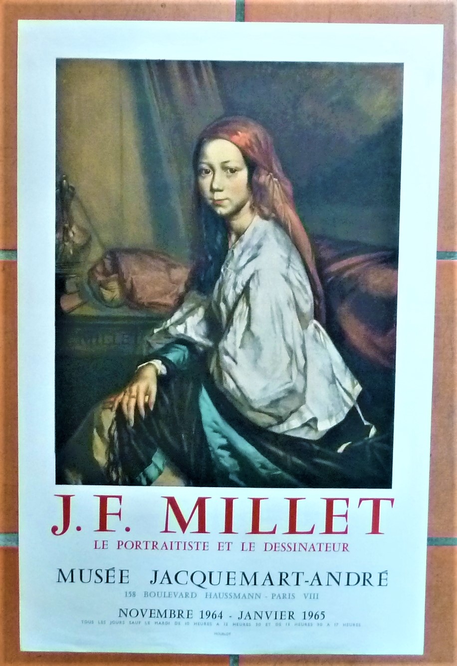 J.F. Millet. Affiche éditée à l'occasion de l'exposition au Musée …