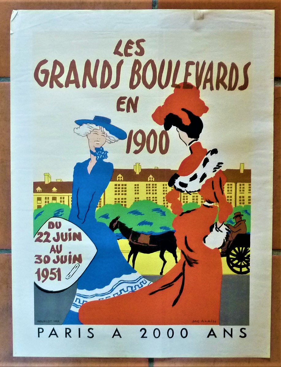 Jac Alain. Une affiche éditée à l'occasion de l'exposition "Paris …