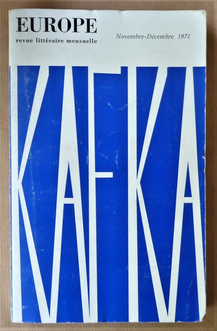 Kafka. Revue Europe N°511-512.