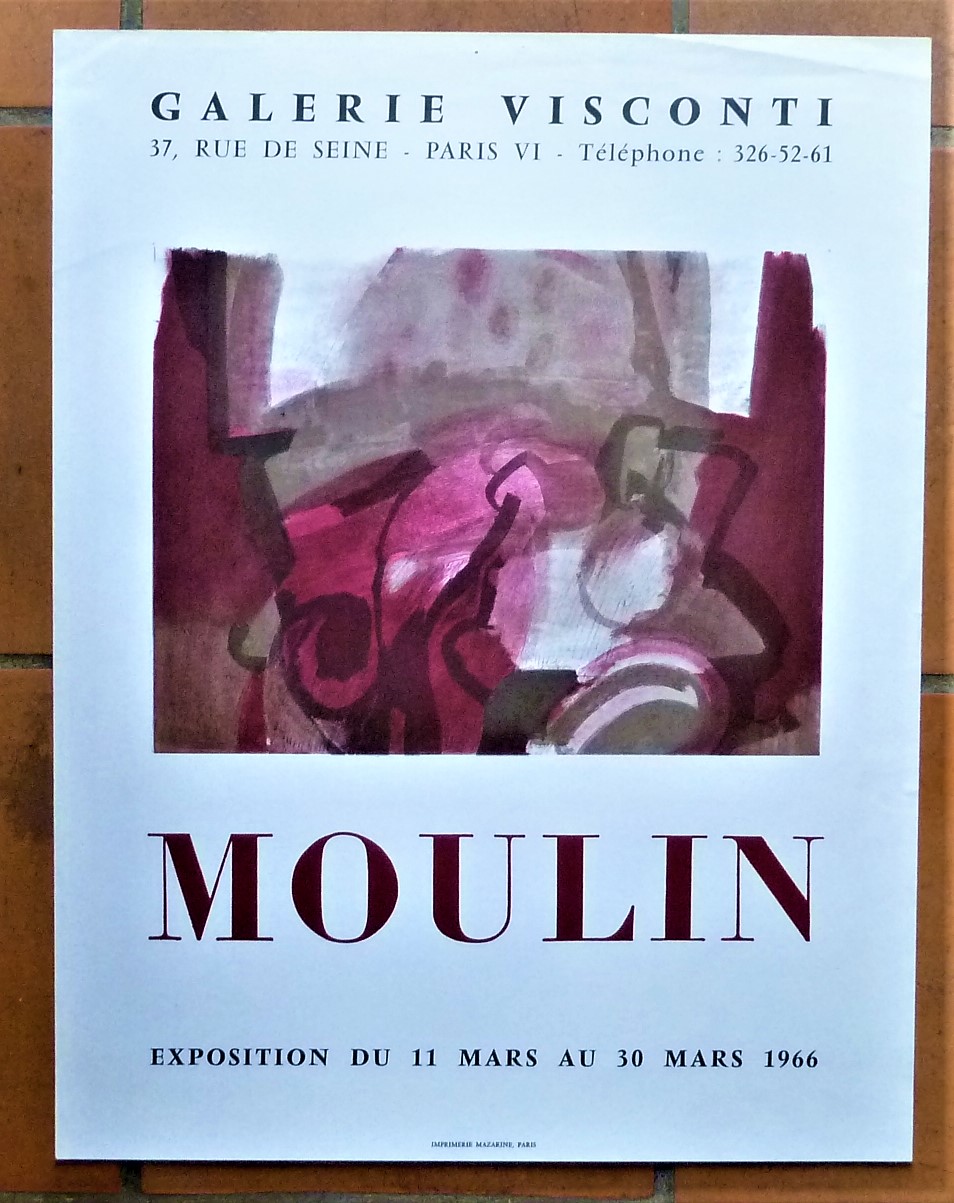 Moulin. Affiche éditée à l'occasion de l'exposition à la Galerie …