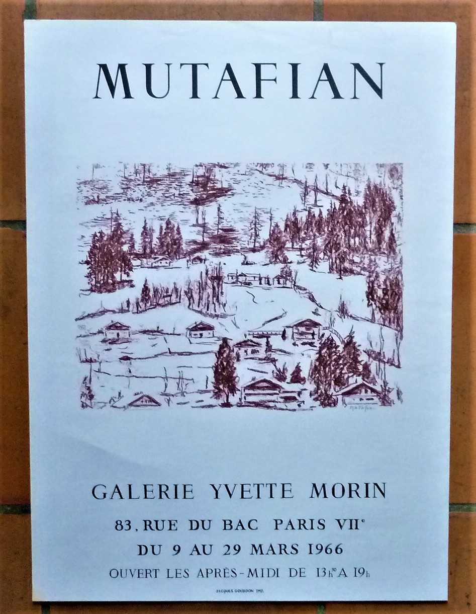 Mutafian. Affiche éditée à l'occasion de l'exposition à la Galerie …