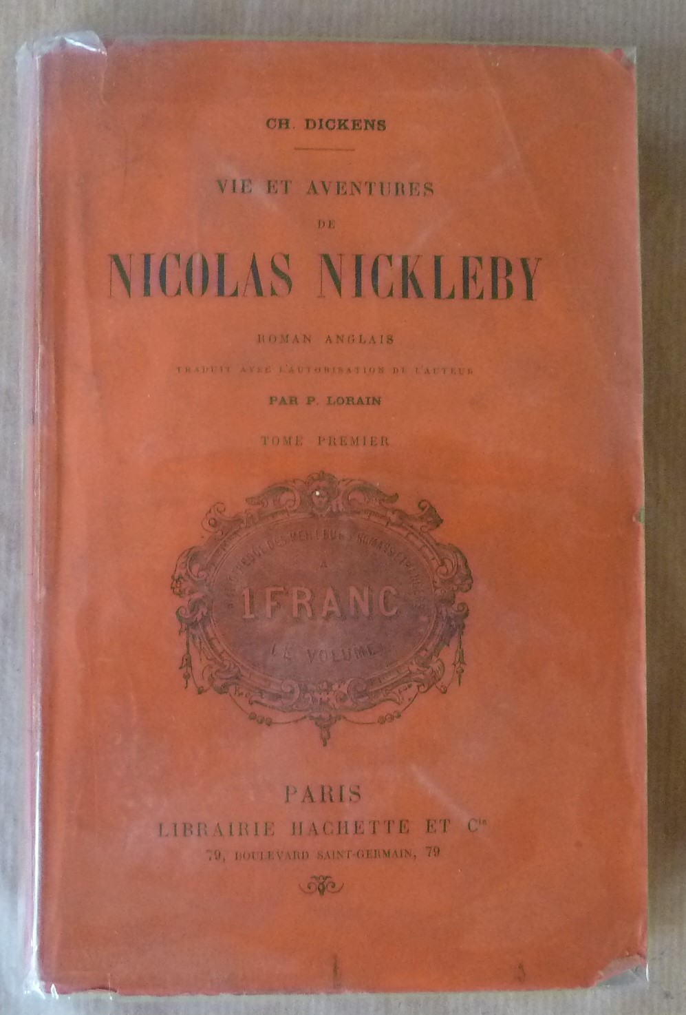 Nicolas Nickleby. Tome premier seul.